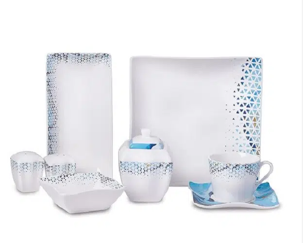 Korkmaz Link Collection 28 Parça A8572 Kare Kahvaltı Takımı 