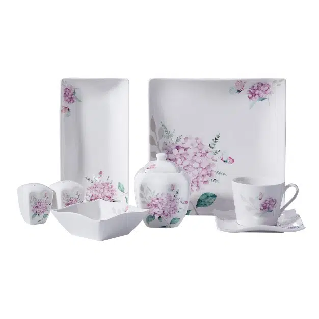 Korkmaz Link Collection 28 Parça A8675 Kare Kahvaltı Takımı 