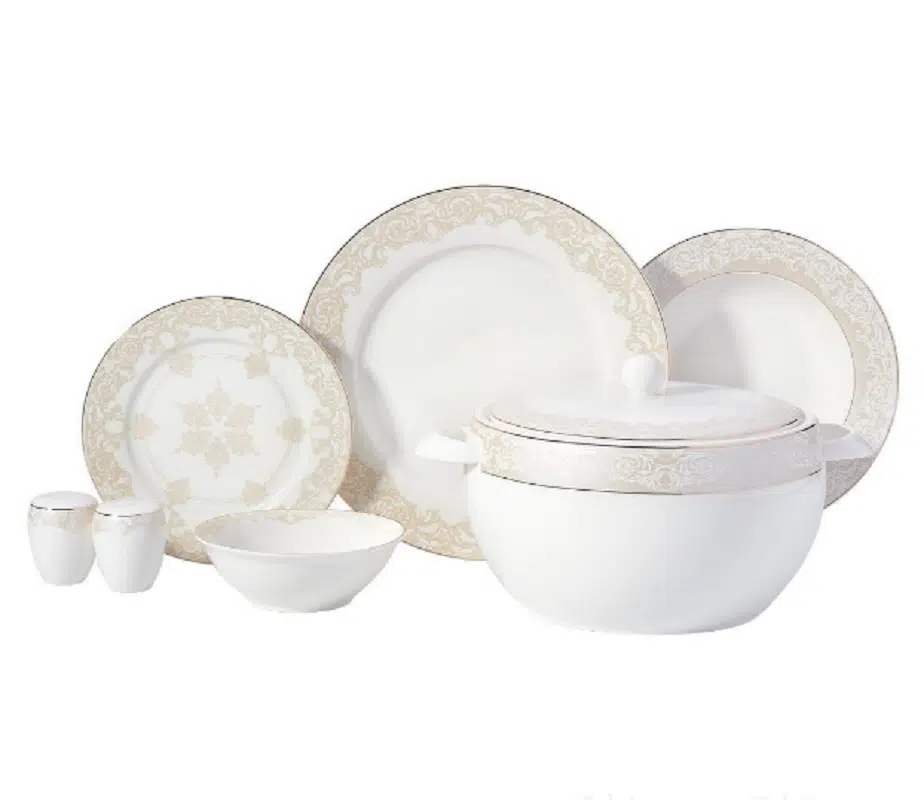 Korkmaz Perla Collection 60 Parça 12 Kişilik Porselen Yemek Takımı A8359
