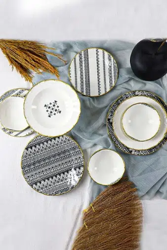 Nehir Ethnic 24 Parça Yemek Takımı 