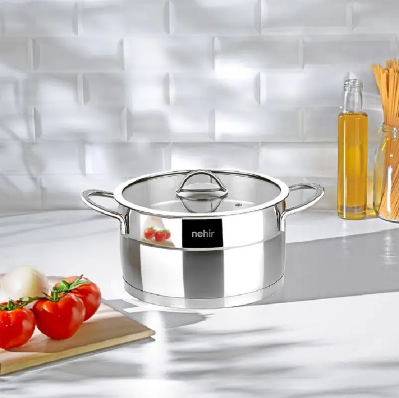 Nehir Silver Mat Trend 18 Cm Derin Çelik Tencere