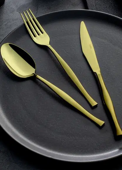 Nehir Zarif Gold 84 Parça Kaşık Çatal Bıçak Takımı