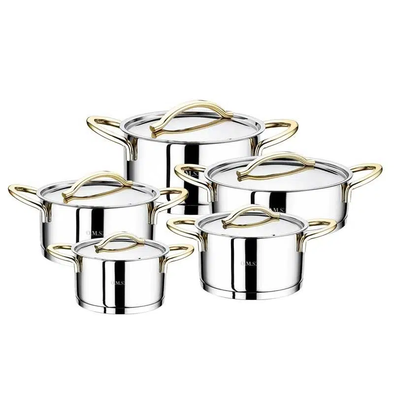 Oms 10 Parça Çelik Silindir Set 1011-Gold