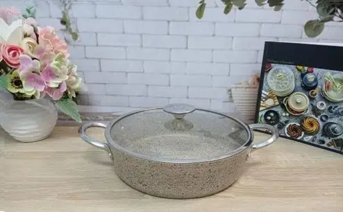 Oms 22 Cm Granit Derin Tencere İndüksiyon 3116 Kumbeji