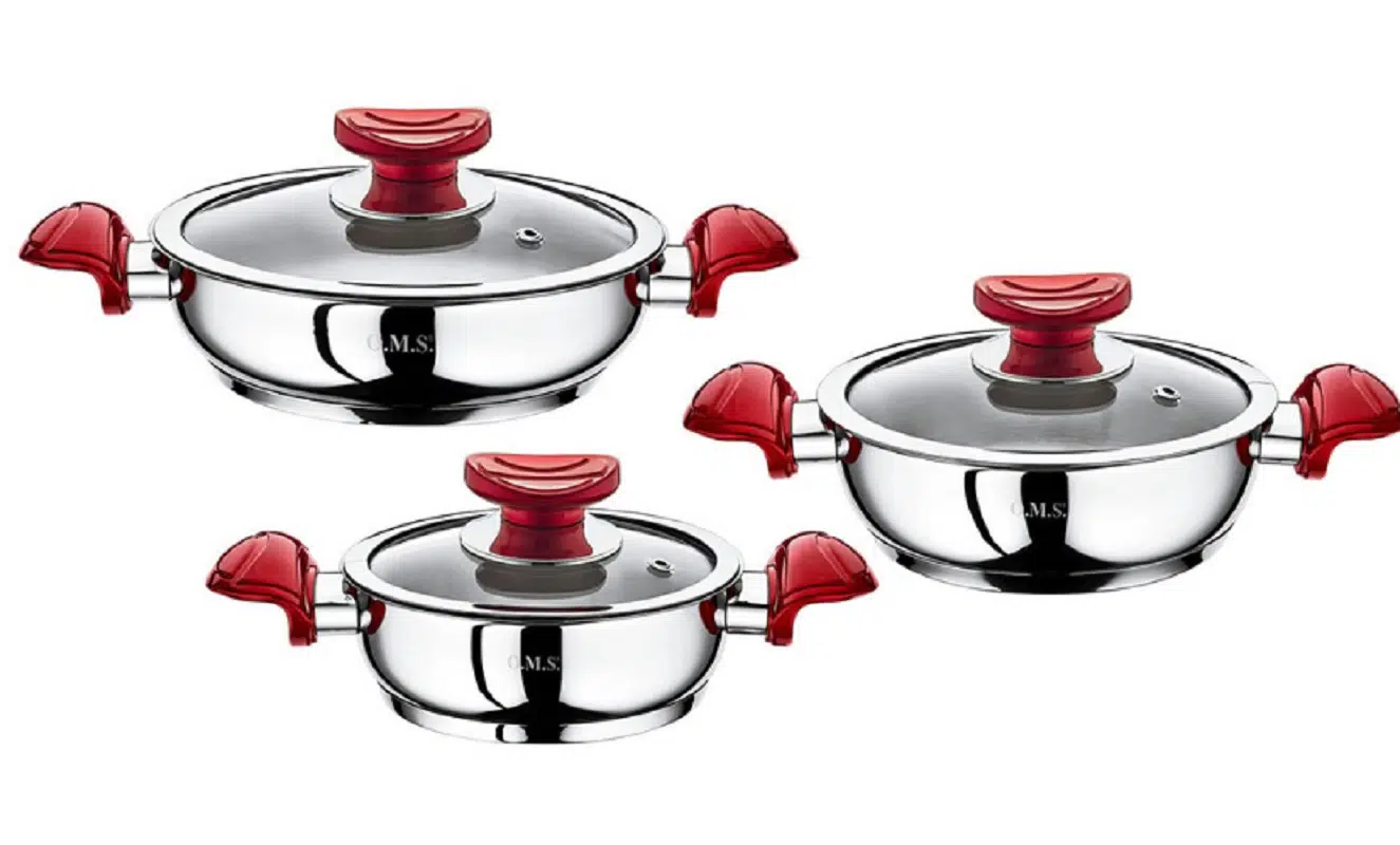 Oms 6 Parça Çelik Sahan Seti 1034 Pembe