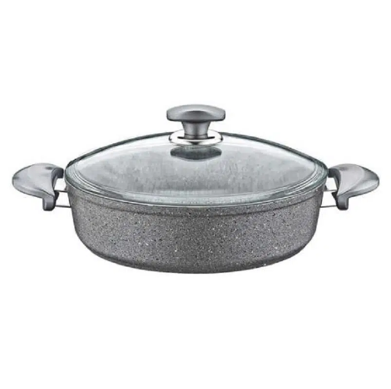 Oms Granit 26X7,5 Cm Karnıyarık Tencere 3310 Gri 