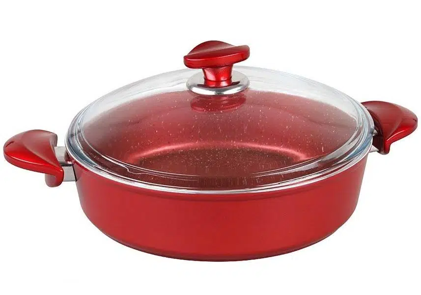 Oms Granit 26X7,5 Cm Karnıyarık Tencere 3310 Kırmızı