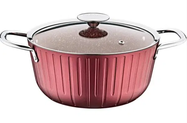 Oms Granit 28 Cm Colonna Derin Tencere 3118 Bordo