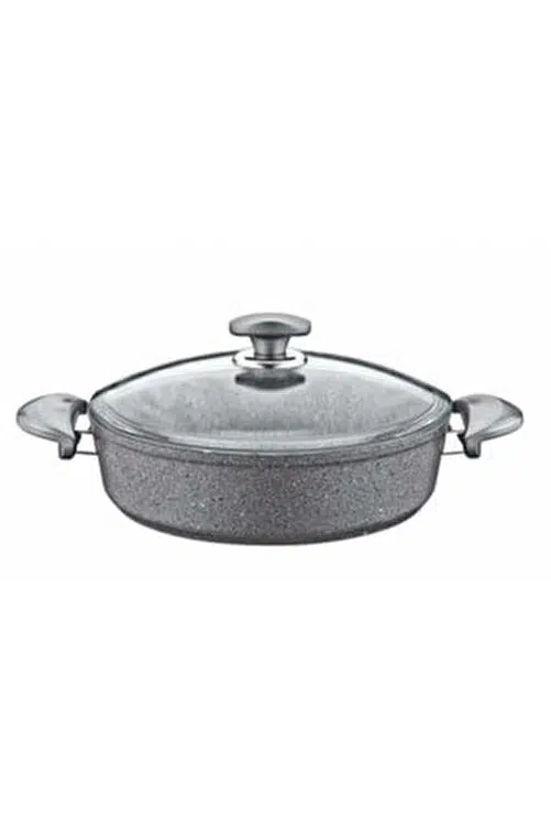 Oms Granit 28X8 Cm Karnıyarık Tencere 3310 Gri