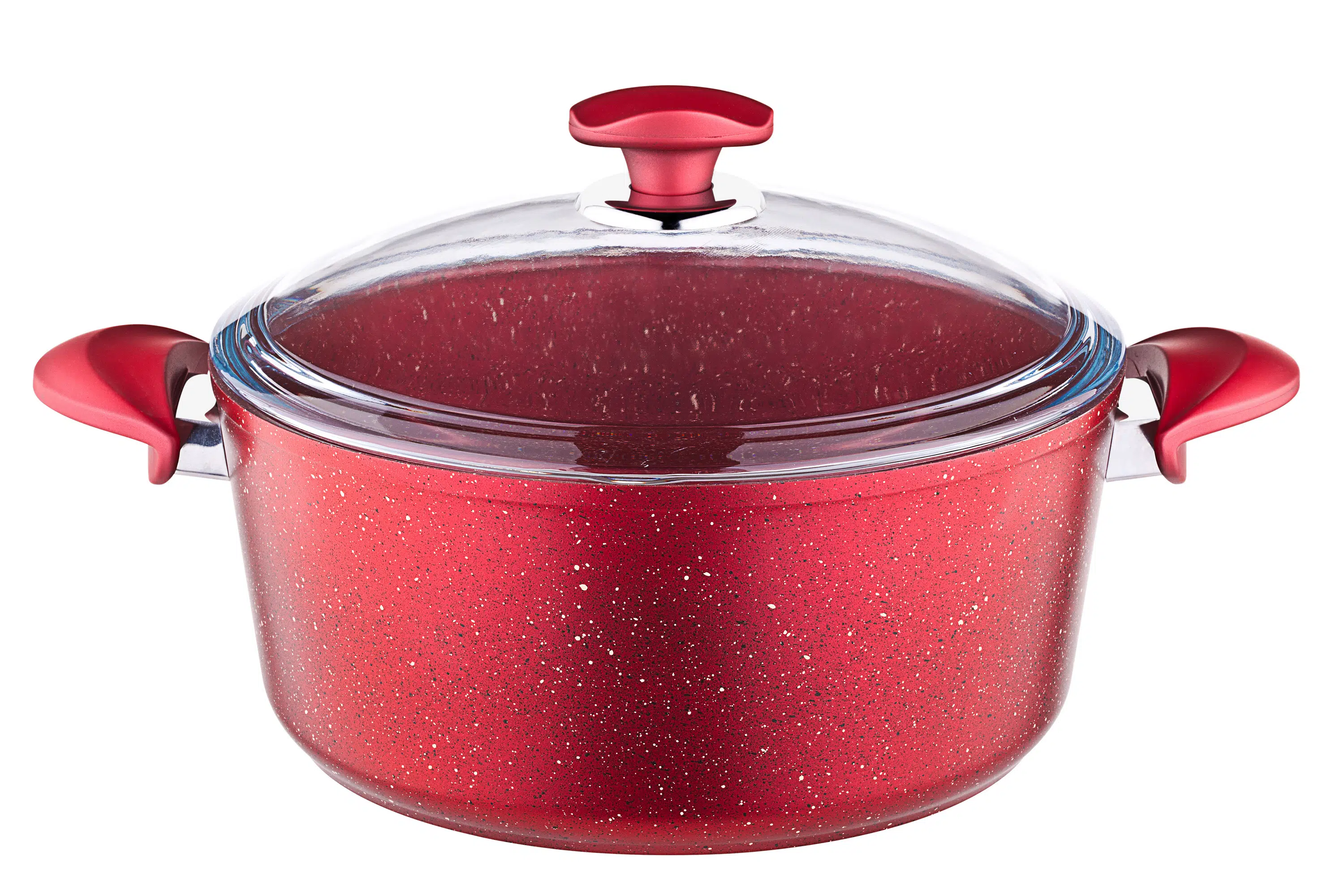 Oms Granit 30X13,5 Cm Derin Tencere 3110 Kırmızı