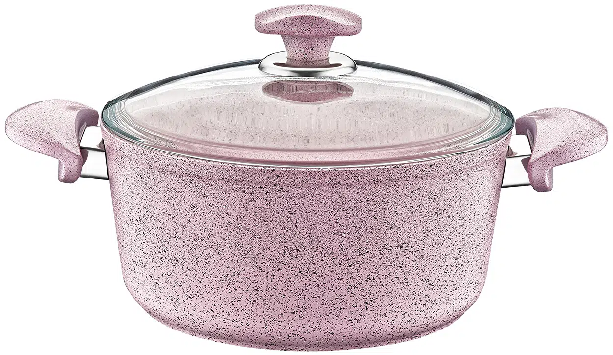 Oms Granit 30X13,5 Cm Derin Tencere 3110 Pembe