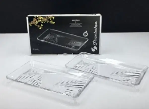 Paşabahçe Madlen 2 li Cam Tatlı Tabağı 68153
