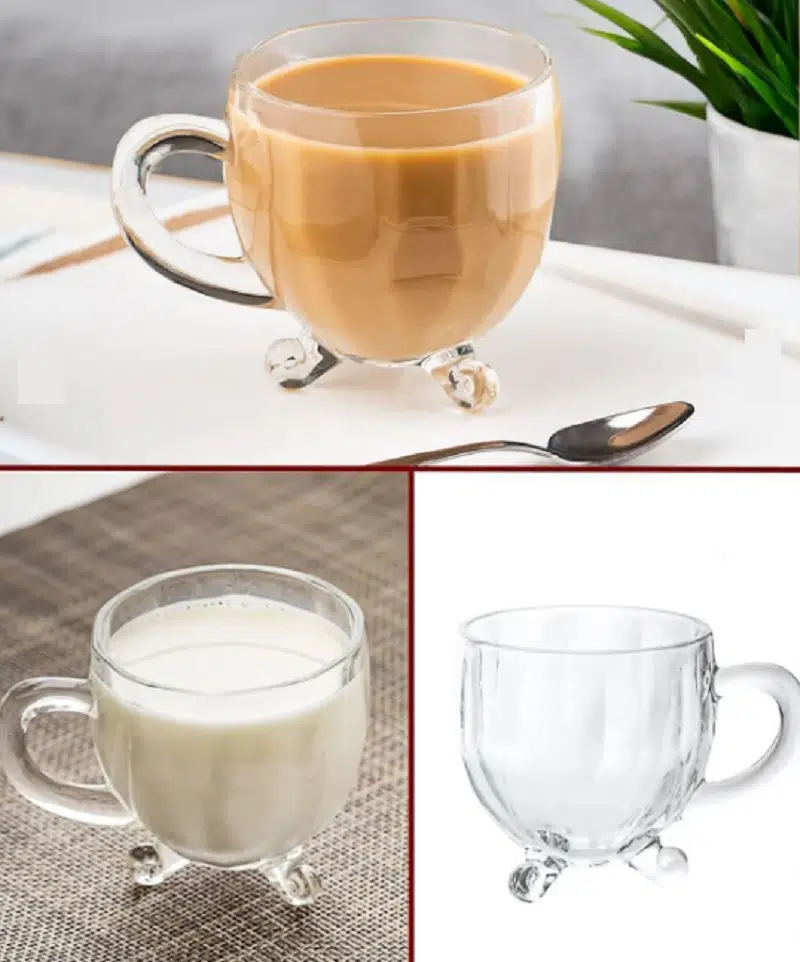 Perotti Richard 4 lü Kulplu Ayaklı Boncuk Desenli Bardak 15719