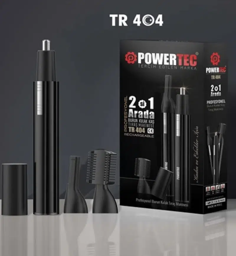 Powertec 2 in 1 Kulak-Burun Traş Makinesi TR 404