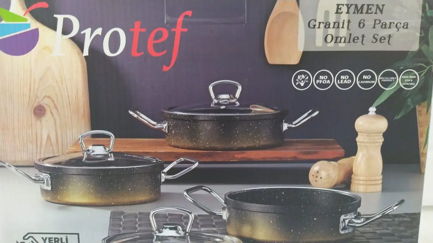 Protef Eymen 6 Parça Granit Omlet Set - Tava Seti